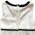 JACK Janie And Holiday Portrait Dress Off White Tiered Tulle Black Ribbon Detail Photo 3