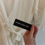 Stone Cold Fox  White Silk Lace Bridal Robe NWT Photo 5