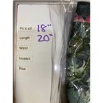 J Jill Skirt L Petite Blue Green Floral Ponte Knit Pencil Skirt Stretch Pull On Size L Photo 5