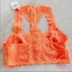 Free People Galloon Lace Bralette Neon Orange XS Photo 5