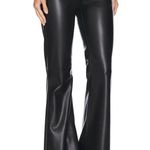 Pistola NWT Kinsley Mid-Rise Flare Leather Pants in Slate Black 28 Photo 11