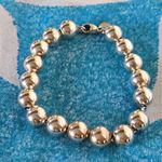 Tiffany & Co. Sterling Silver HardWear 9mm Bead Ball Bracelet 7.5” Photo 0