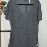 Marika Short Sleeve Gray Open Back T Shirt Size X Large Photo 0