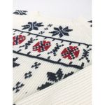 Vintage Fair Isle Crewneck Sweater | Size M White Size M Photo 13