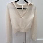 Babaton Aritzia  Cream cashmere V-Neck Sweater 2xs Photo 0