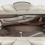 Michael Kors Nola Small Crossbody Bag white silver hardware clasp travel Photo 5