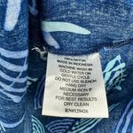 Escapada  size Small 3/4 length sleeves v neck navy blue with umbrella print‎ Photo 5