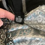 Tolani  Collection Long-Sleeve Button Plaid Tunic Black/White Photo 8