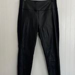 Athleta Delancey Shine Tight Legging High Rise Full Length 28.5” in Black Size L Photo 3