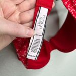 Victoria's Secret 32DDD Red & Pink Hearts Underwire Lined Demi Bra Photo 3