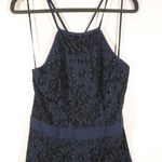 Lulus NWOT  Twirling Around Navy Blue Lace Skater Dress Photo 3