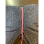 Talbots Heritage Wide Leg Capri Pants Womens 14P Blue Chambray Preppy Coastal Photo 10