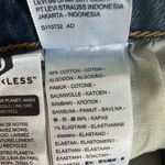 Levi's 70s Inspired High Rise Slim Fit Medium Wash Raw Edge Flare Denim Jeans 28 Photo 12