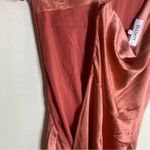 Elliatt Revolve Cassini Coral One Shoulder Satin Formal Dress Large Photo 4
