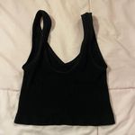 Black Ribbed Tank top Photo 1