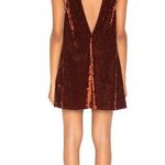Show Me Your Mumu Friday Velvet Choker Dress Copper Crushed Velvet Womens Size X Photo 2