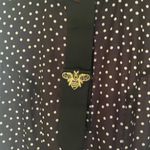 Stylish Black and White Polka Dot Midi Dress Photo 2