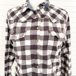 Jachs Girlfriend Black & white plaid flannel Size Small Photo 3