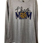 Gildant shirt Womens L Long Sleeve Grey Cheer mom - flawed Photo 0