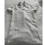 Madewell  $128 V-Neck Mini Dress 100% Linen in Natural Size XS NQ627 Photo 4