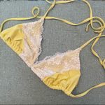 Beach Bunny  Lace‎ Bikini Top Yellow Photo 5
