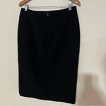 Hugo Boss BOSS Velivia black burgundy blue colorblock wool pencil skirt 10 Photo 6