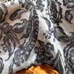 VINTAGE 60s Dynasty 100% Silk Jacquard Grey & Black Paisley Blazer Photo 9