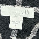 J. JILL women's size medium red black and white plaid shirt dress with pockets Photo 4