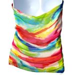 Ralph Lauren Lauren  Rainbow Twist Front Mesh Halter Swim Top Coastal Vacation 12 Photo 5