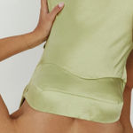 Here Comes the Sun Damsel Reverse Halter Maxi Dress Pistachio Photo 2