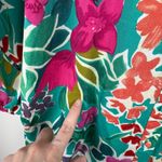 Umgee  Womens Floral Button Down Shirt Size‎ Small Colorful Tropical Vacation Photo 3