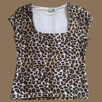 Ross Leopard Square Neck Top Photo 0