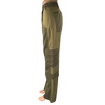 ZARA Green Colorblock High Waisted Military Cargo Wide Leg Baggy Pants Size 4 Photo 1