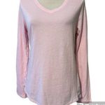 Zelos  womens size small pink long sleeve v-neck t-shirt casual wear new Photo 0