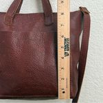 PLG PORTLAND Leather Goods “Almost Perfect” Mini Crossbody Zip Tote Bag Cognac Brown Photo 6