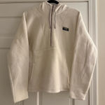 L.L.Bean  Women’s White Fleece Hoodie Photo 0