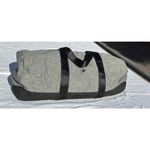 Lucy Athletics Duffel Grey Textured Shoulder Strap Zip Unisex Size Medium Gray Photo 2