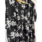 Michael Michael Kors Botanical Print Matte Jersey Dress Black & White Size XL Photo 7