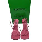 Bottega Veneta 930$ The Line Pink Milkshake Square Toe Heel Strap Sandal Leather Photo 2