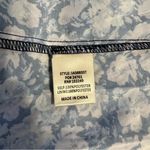 Skies Are Blue Navy Lavender Sweetheart Neckline Blouse size 2X Short Sleeve NWT Photo 10