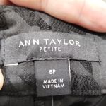 Ann Taylor NWT Size 8p Black Houndstooth Tie Waist Ankle High Rise Tapered Pants Photo 4