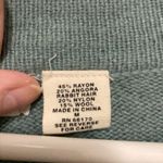 Anthropologie Sleeping on Snow Anthro Sage Green Angora Wool Blend Bolero Cardigan Sweater Photo 2