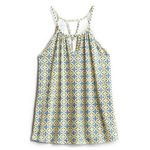 Mix by 41Hawthorn SMALL Elaria Keyhole Knit Top Stitch Fix Front Back Peek Tank Yellow Photo 4