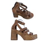Bed Stu Roan by  Corey Distressed Leather Platform Sandals Size 9.5 Photo 8