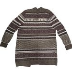 Abercrombie & Fitch EUC Abercrombie Fitch Women's Long Cardigan Sweater Geometric Pattern Size L Photo 7