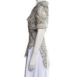 MISA Los Angeles Floral Print Short Sleeve Button Up Top Photo 7