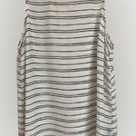 Who What Wear Cream Bkack Stripes Sleeveless Blouse Size L Photo 0