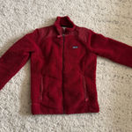 Patagonia Retro X Deep Pile Fleece Zip Up Jacket Size Medium Womens Red Photo 0