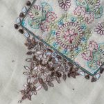 Pakistani Indian NWT 3pc suit Tan Size M Photo 7