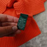 Lauren Ralph Lauren Women's‎ Orange Collared V Neck Sweater size Large Photo 5